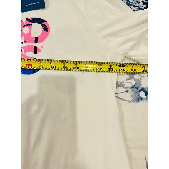 Life is Good Good Vibes Beach White NWT Long Sleeve Tee XXL Womens Casual Top - Picture 8 of 9